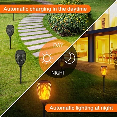 12LED 33LED সৌর শিখা টর্চলাইট আউটডোর ফ্ল্যাশিং ওয়াটারপ্রুফ সোলার LED লাইট
