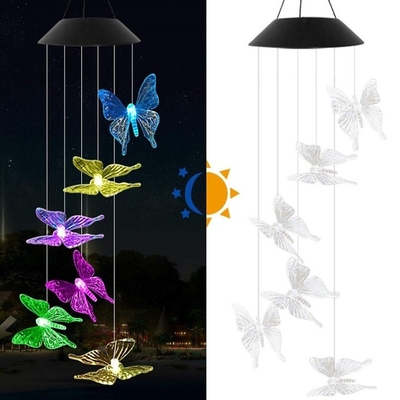 DC6V সোলার LED গার্ডেন লাইট 80lm হামিংবার্ড উইন্ড চাইম