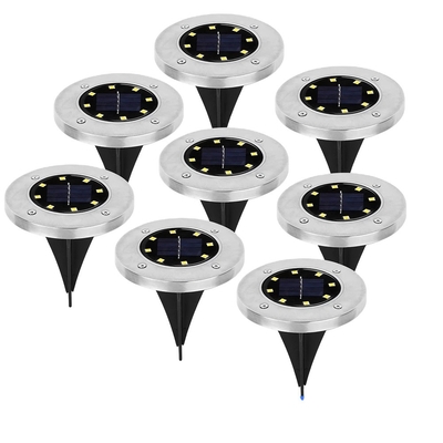 IP67 সোলার LED গার্ডেন লাইট DC 6V 10 LED সোলার LED আন্ডারগ্রাউন্ড লাইট