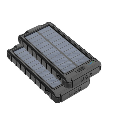 আউটডোর 10000mAh সোলার প্যানেল চার্জার ব্যাঙ্ক 280g কুইক চার্জ সাপোর্ট