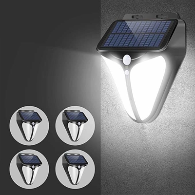 DC6V ইয়ার্ড গ্যারেজ ওয়্যারলেস সোলার চালিত LED ওয়াল লাইট 6000K 3টি নির্বাচনযোগ্য মোড সহ