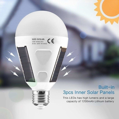 E27 হাইলাইট সোলার ইমার্জেন্সি লাইট LED চিপ ইন্টারফেস পাওয়ার ব্যর্থতা 396lm