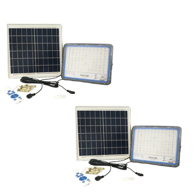 রিমোট 360LED 6500K ওয়াটারপ্রুফ সোলার লাইট Ip67 100w সহ সোলার ফ্লাড লাইট