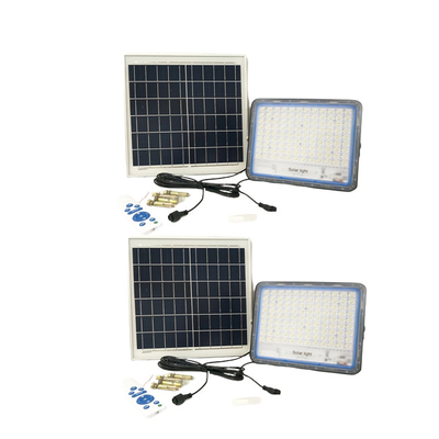 জলরোধী IP67 সোলার LED ফ্লাড লাইট সাদা আলো 360LED 6500K টাইমিং মোড 3h / 5h / 8h