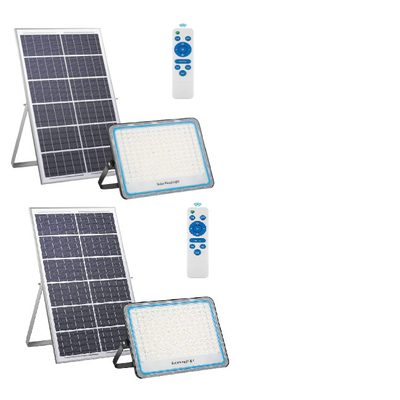 6500K 50 ওয়াট সোলার ফ্লাড লাইট ওয়াটারপ্রুফ IP67 50w Led Floodlight Cool White 3.7V 1500mAh