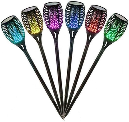 আউটডোর গার্ডেন সোলার ফ্লেম টর্চ লাইট 96pcs LEDs সৌর চালিত LED টর্চ