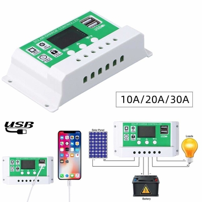 লিথিয়াম ব্যাটারির জন্য 30A PWM সোলার চার্জ কন্ট্রোলার ডিসচার্জ রেগুলেটর 12V 24V 1920W