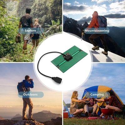 1.65W সোলার চার্জার সোলার প্যানেল 76*133MM আউটপুট সোলার পাওয়ার চার্জিং আউটডোর ক্যাম্পিং মোবাইল ফোন USB চার্জড ডিভাইসের জন্য